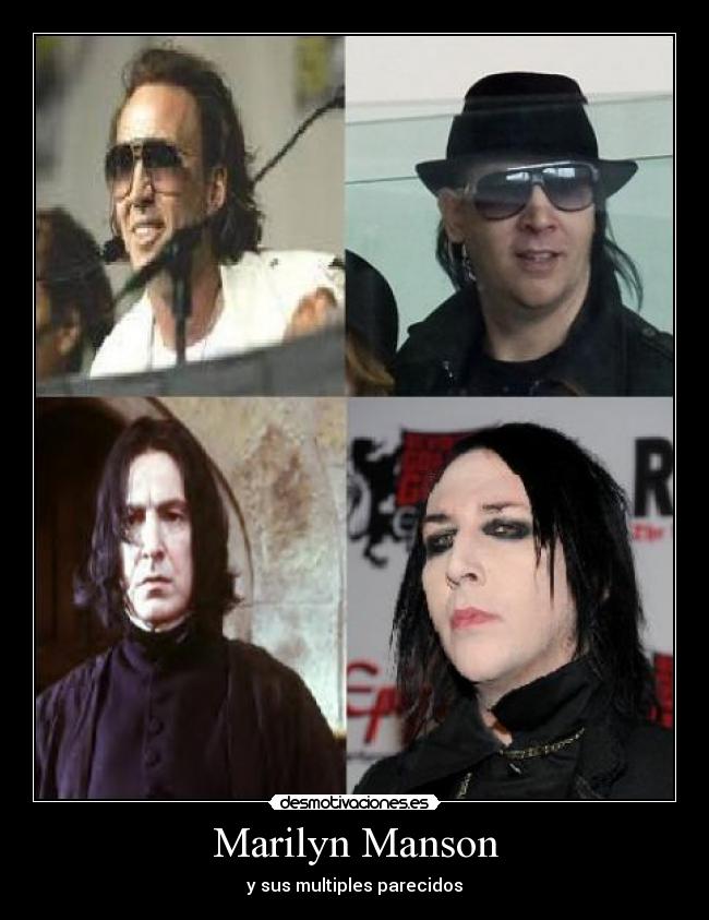 Marilyn Manson - y sus multiples parecidos