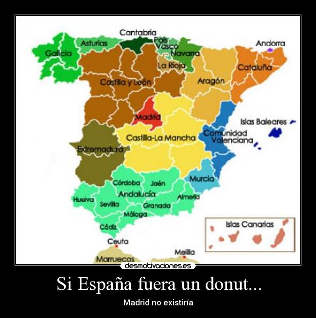 Si España fuera un donut... -