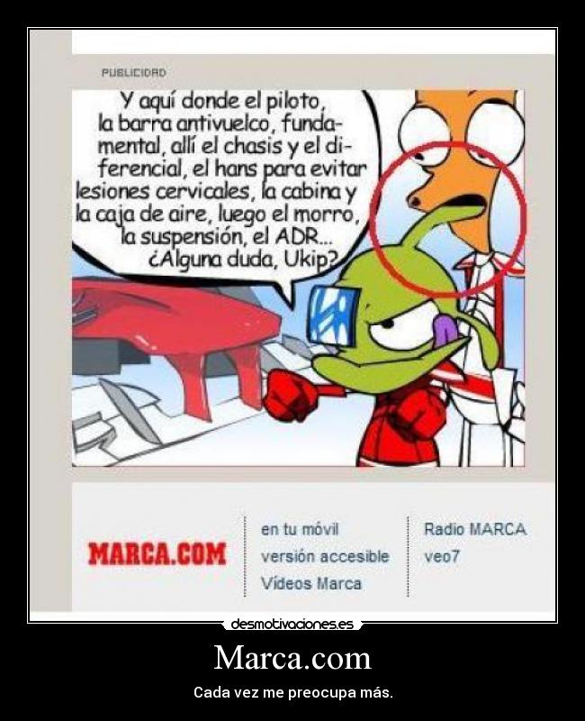 Marca.com - Cada vez me preocupa más.