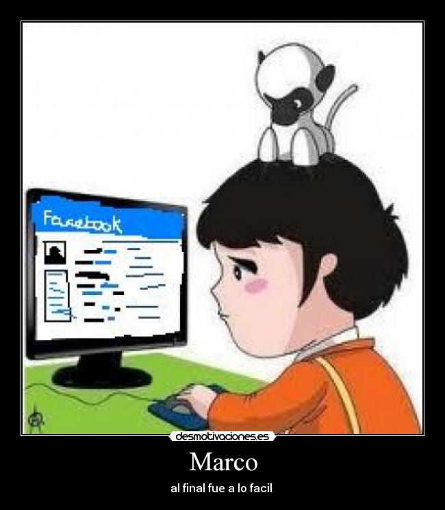 Marco - al final fue a lo facil