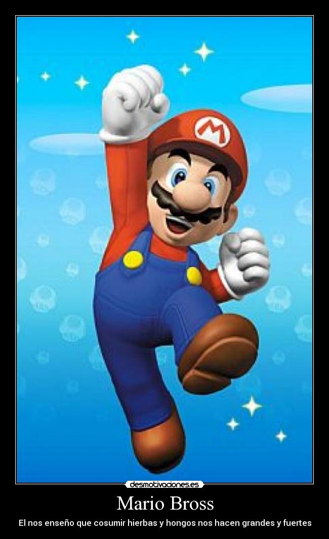 carteles juegos mario hongos desmotivaciones