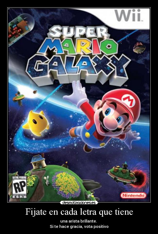 Fijate en cada letra que tiene - una arista brillante. 
Si te hace gracia, vota positivo