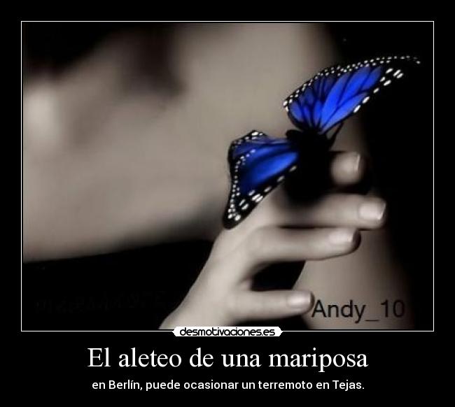 El aleteo de una mariposa -