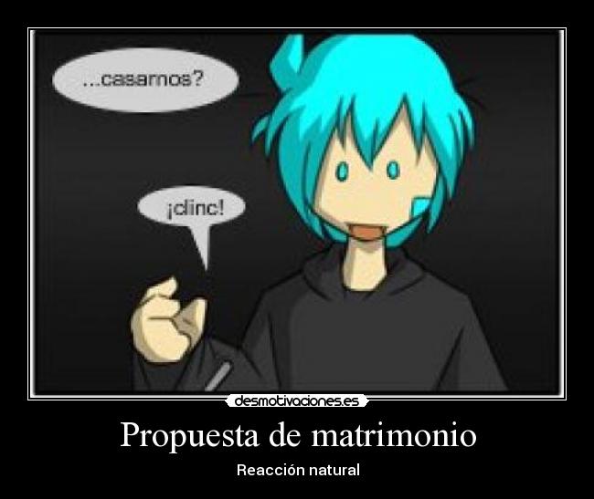 Propuesta de matrimonio -