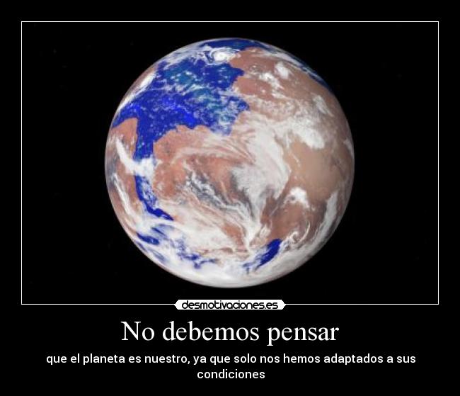 No debemos pensar - 