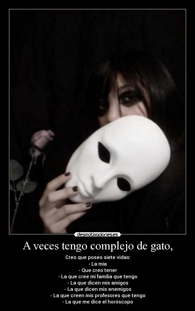 A veces tengo complejo de gato, -