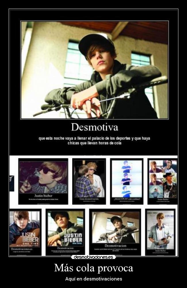 carteles cola justin bieber desmotivaciones