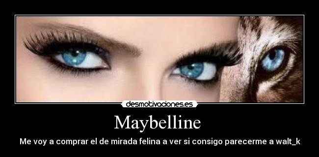 Maybelline  - Me voy a comprar el de mirada felina a ver si consigo parecerme a walt_k