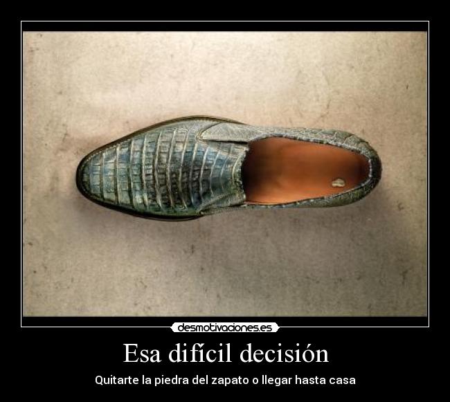 Esa difícil decisión - 