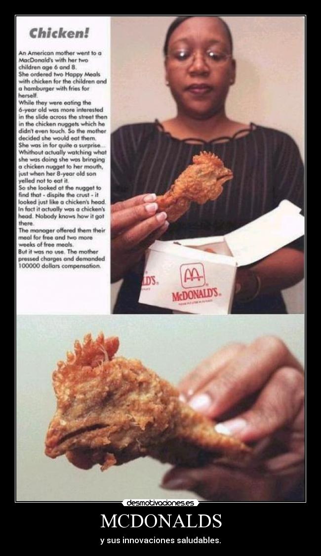 MCDONALDS - y sus innovaciones saludables.