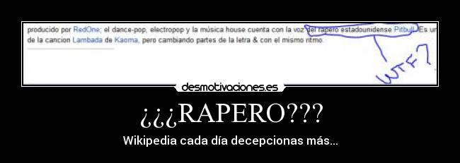 ¿¿¿RAPERO??? -