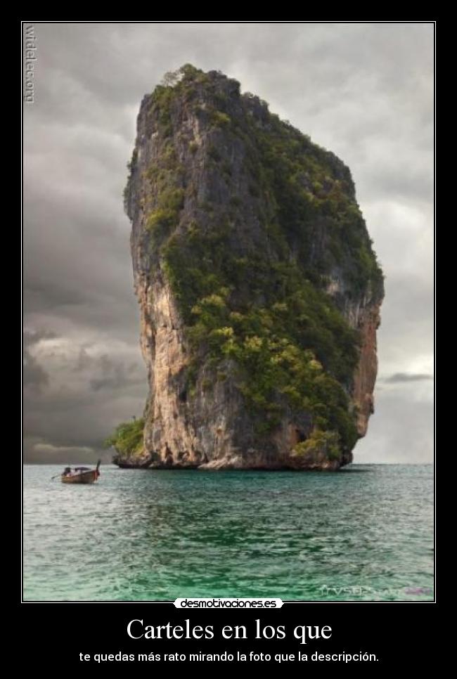 Carteles en los que -