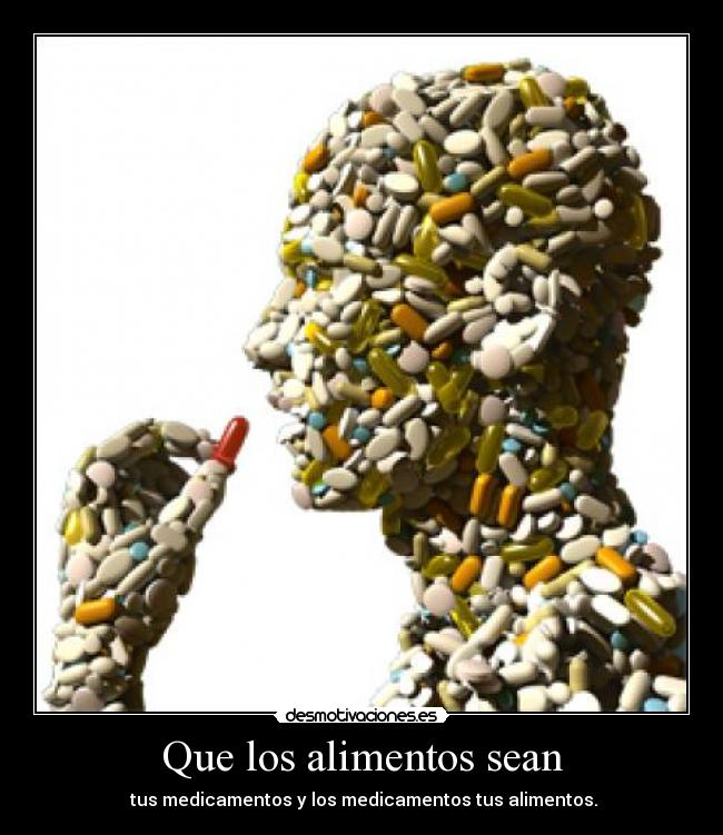 carteles que los alimentos sean desmotivaciones