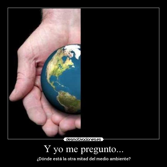 Y yo me pregunto... - ¿Dónde está la otra mitad del medio ambiente?