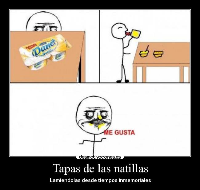 Tapas de las natillas -