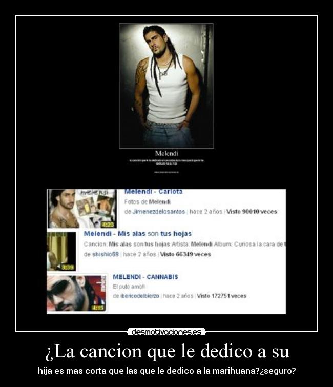 ¿La cancion que le dedico a su - 