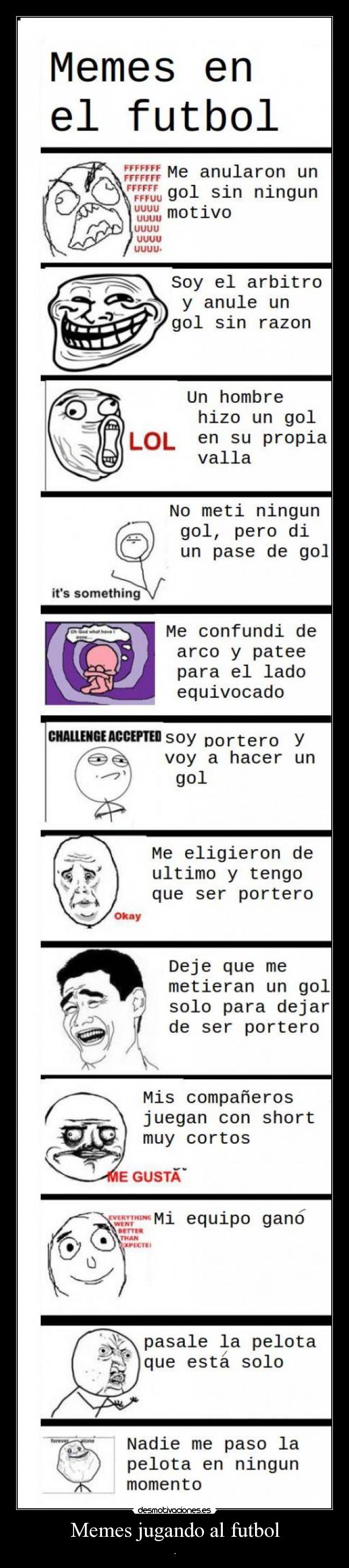 Memes jugando al futbol - 