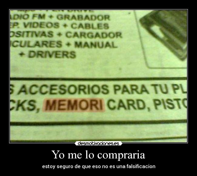 Yo me lo compraria -