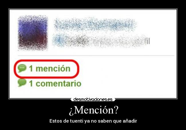 ¿Mención? -