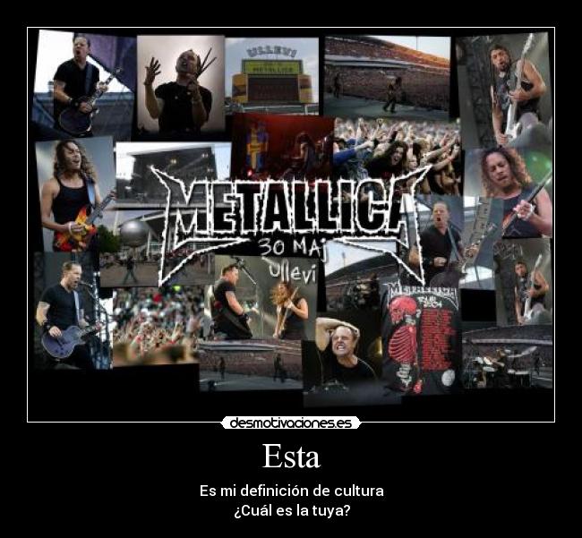 Esta - Es mi definición de cultura
¿Cuál es la tuya?