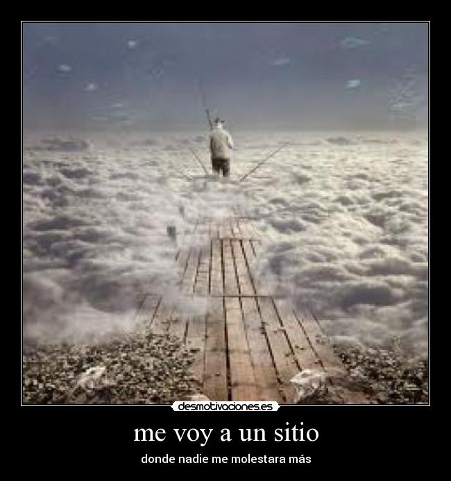 me voy a un sitio - 