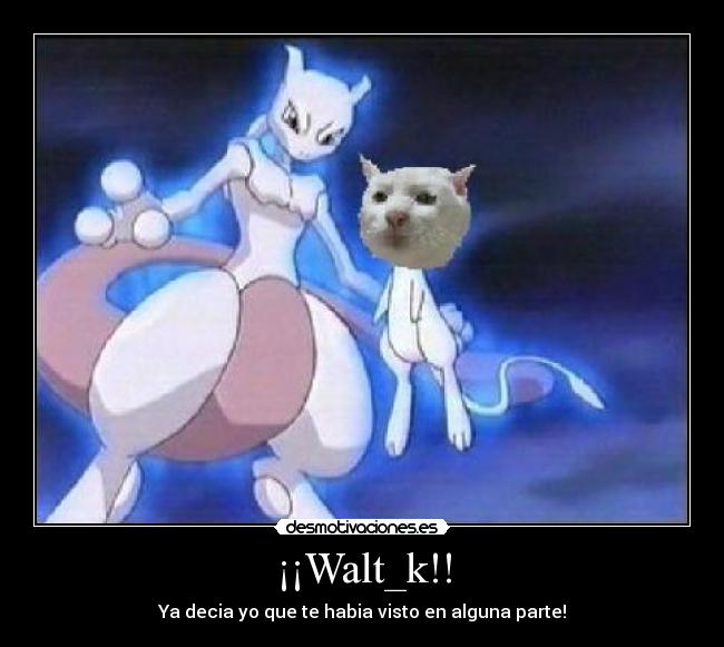 ¡¡Walt_k!! - Ya decia yo que te habia visto en alguna parte!