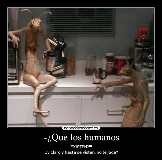-¿Que los humanos -