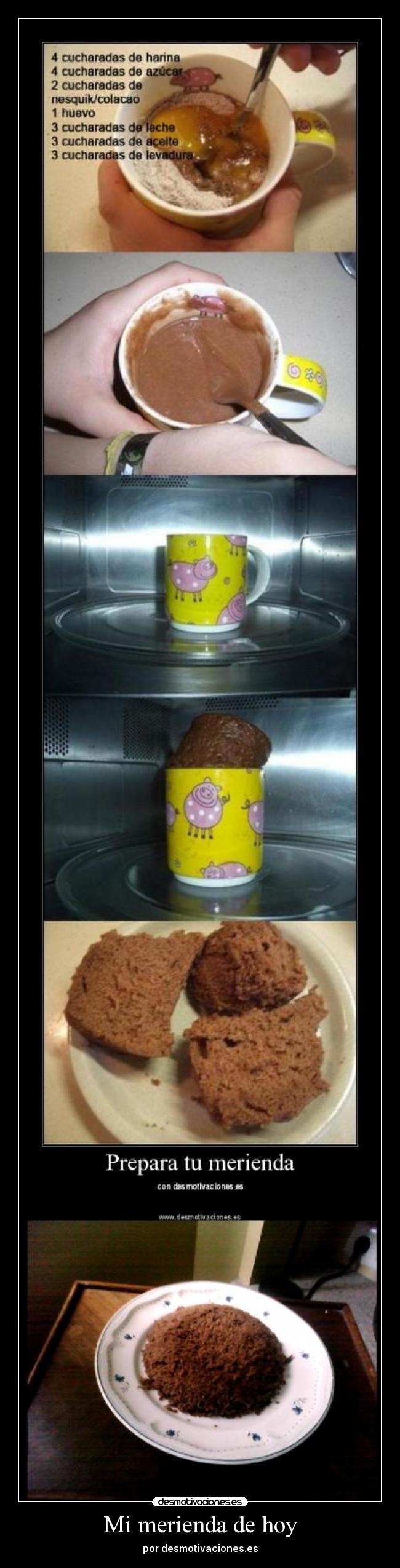 Mi merienda de hoy - por desmotivaciones.es