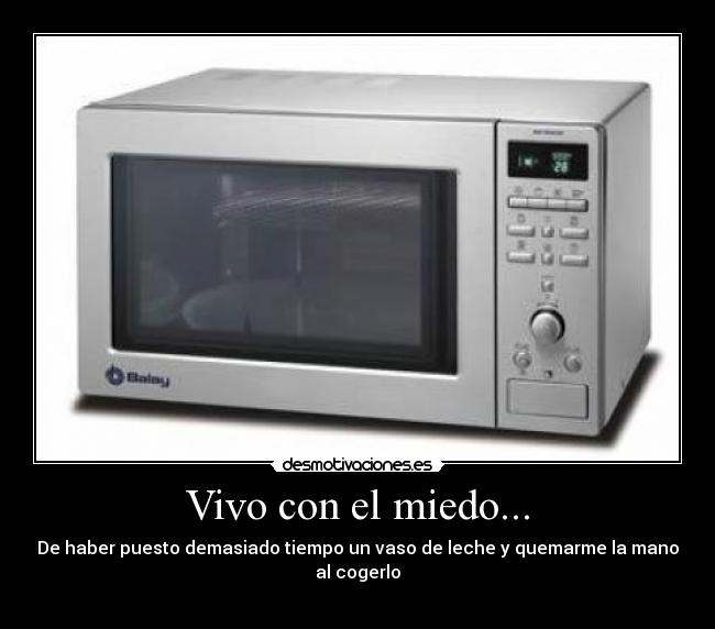 Vivo con el miedo... -