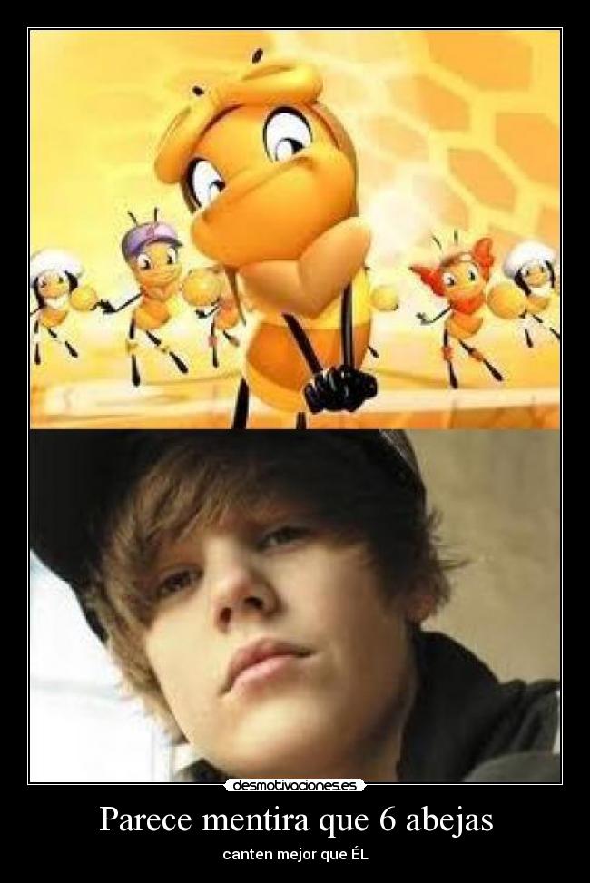 Parece mentira que 6 abejas -