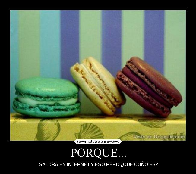 PORQUE... - SALDRA EN INTERNET Y ESO PERO ¿QUE COÑO ES?