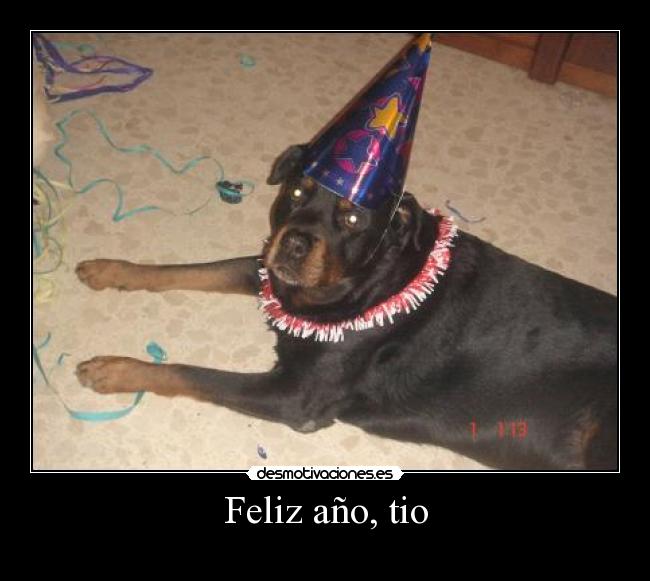 Feliz año, tio -