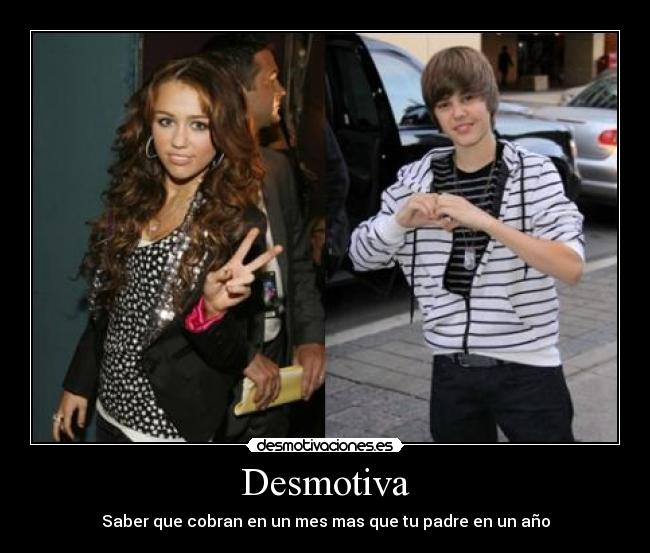 carteles que padre ano desmotivacion desmotiva miley cyrus justin bieber desmotivaciones