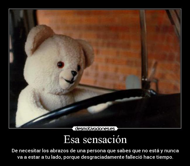 Esa sensación -