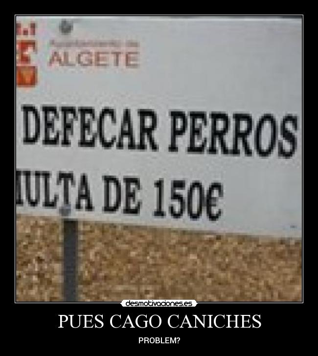 PUES CAGO CANICHES -
