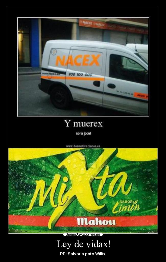 carteles mixta pato nacer morir willix desmotivaciones