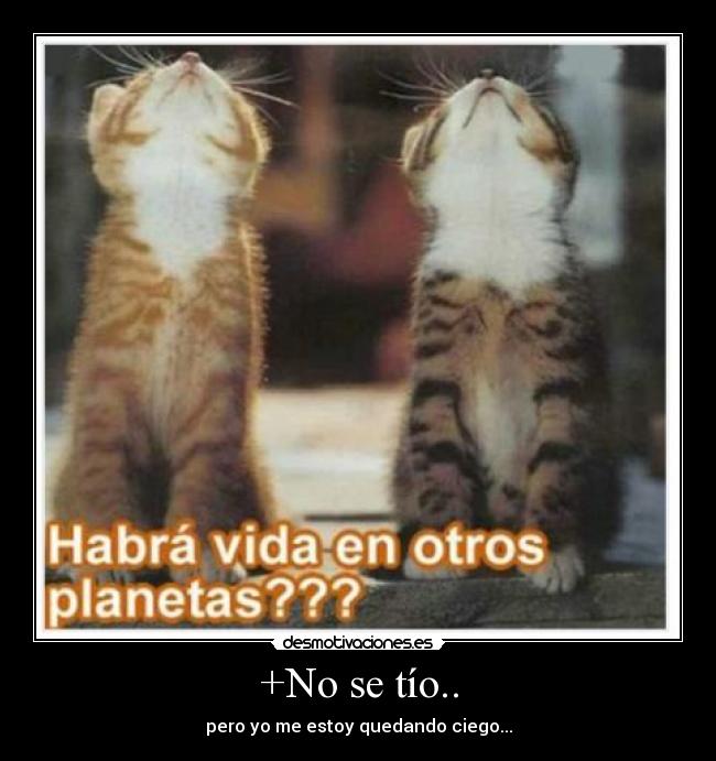 +No se tío.. - pero yo me estoy quedando ciego...