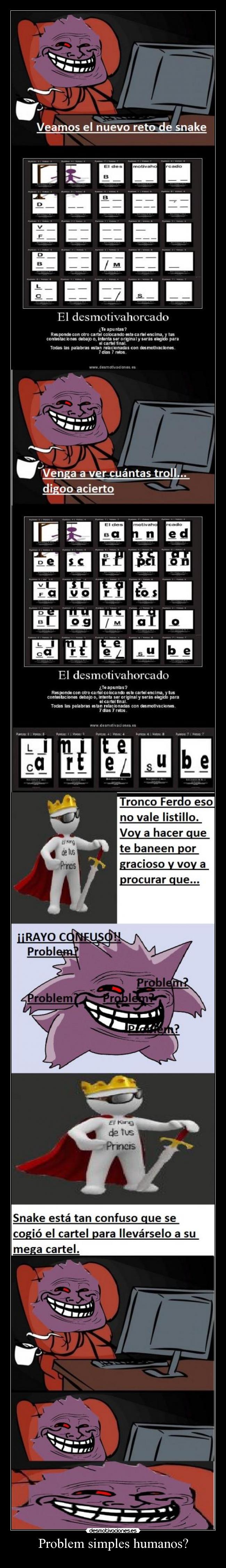 carteles ferdo gengar snake desmotivaciones