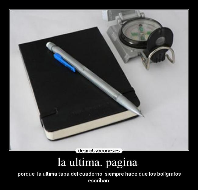 la ultima. pagina -