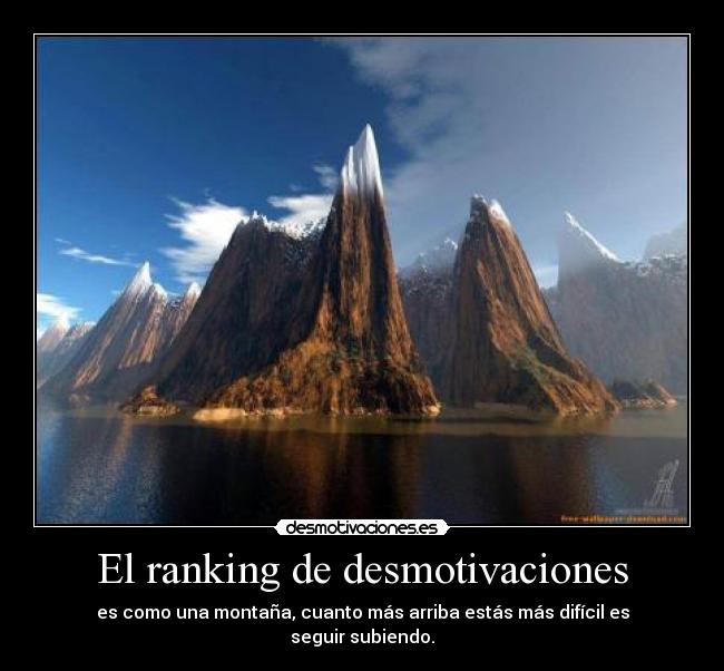 El ranking de desmotivaciones - 