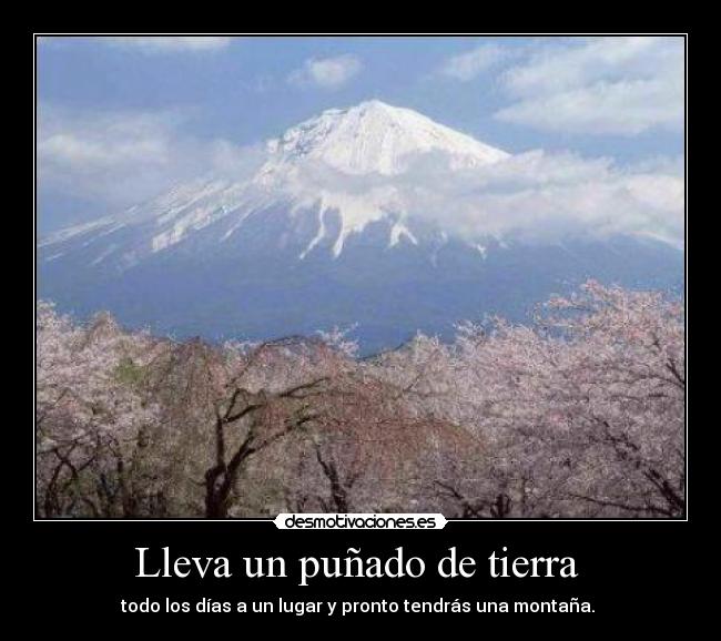 Lleva un puñado de tierra -