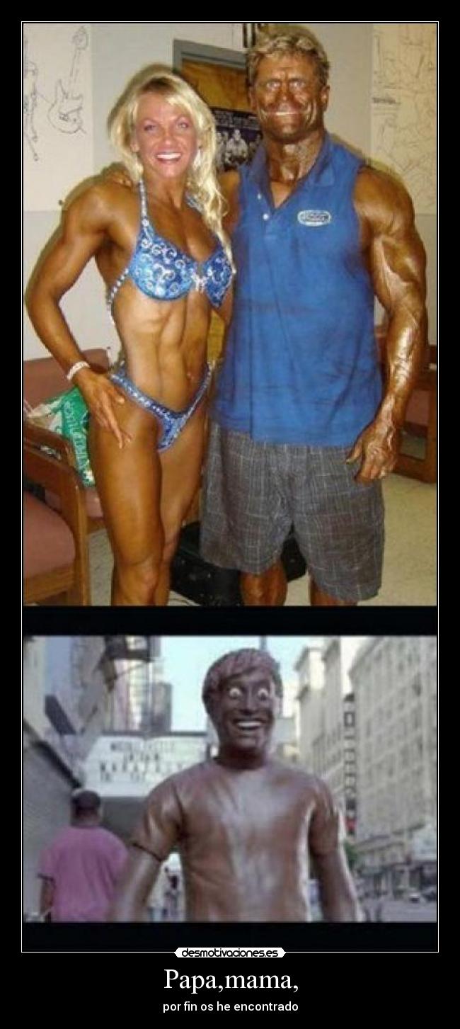 Papa,mama, - por fin os he encontrado
