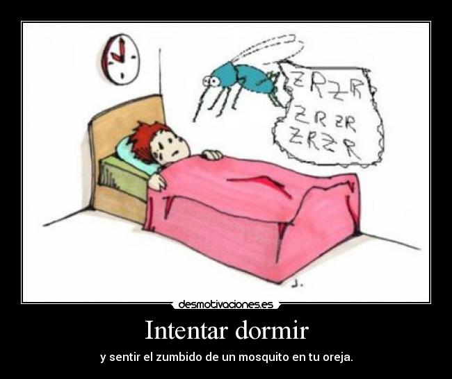 Intentar dormir -