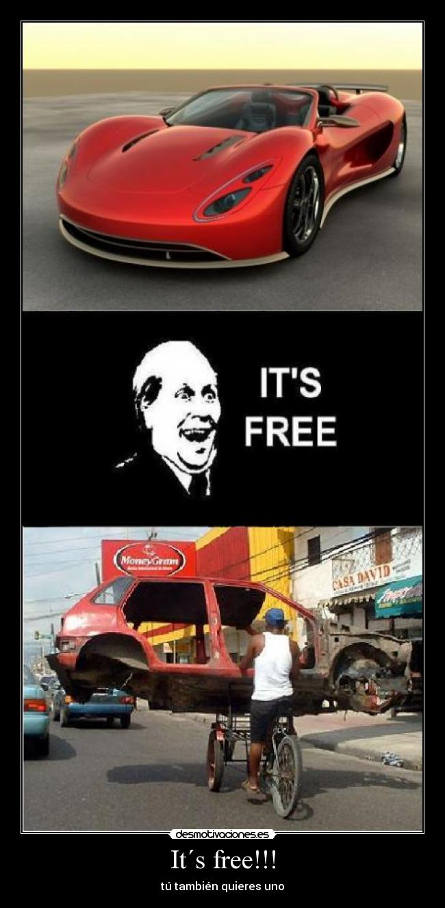 carteles its free desmotivaciones