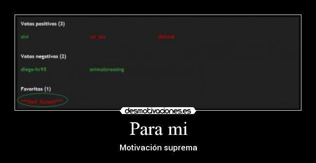 Para mi - Motivación suprema