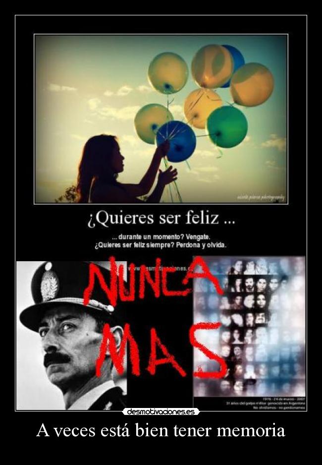 A veces está bien tener memoria - 