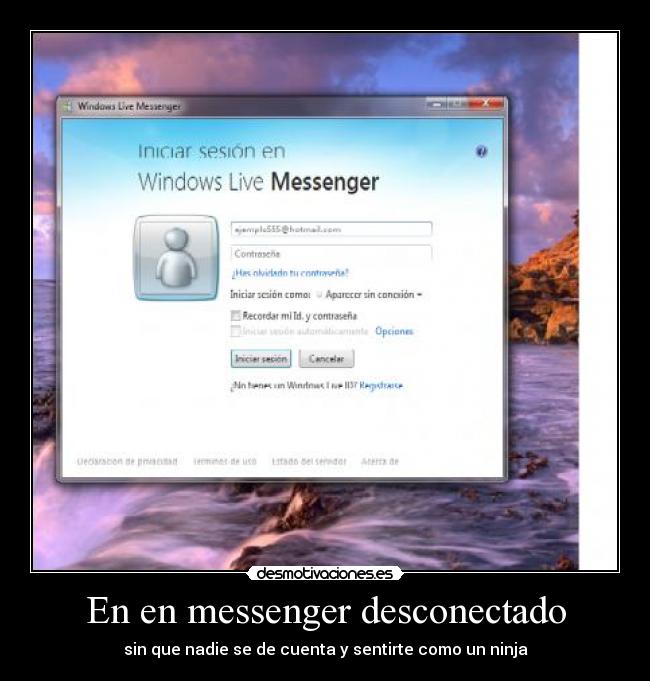 En en messenger desconectado -
