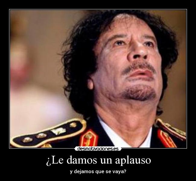 ¿Le damos un aplauso - 