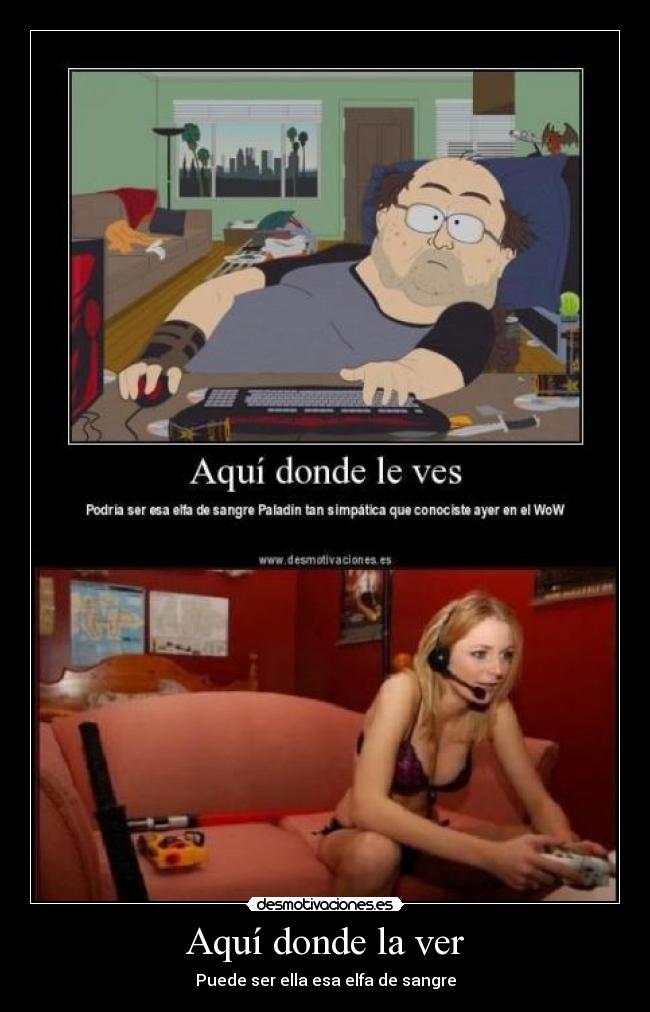 Aquí donde la ver -