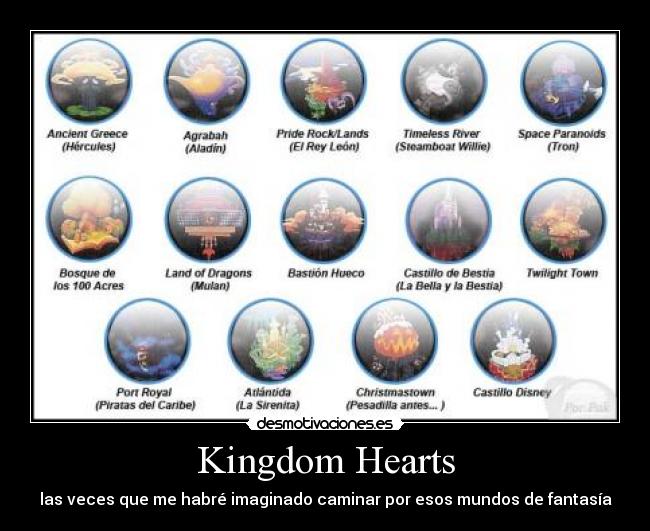 Kingdom Hearts - las veces que me habré imaginado caminar por esos mundos de fantasía